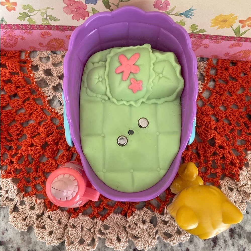 Littlest Pet Shop Rare Magic Motion 2005 1st Gen MM1 Licking Persian Cat Toy Set - Picture 8 of 11
